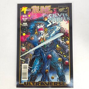 Rune Silver Surfer Malibu Comics Ultraverse 1 April 1995 Barry Windsor-Smith Art